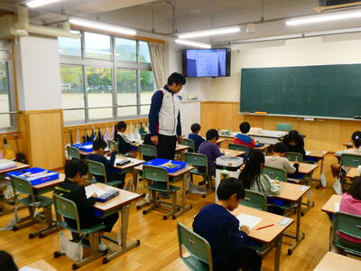 朝学習の様子