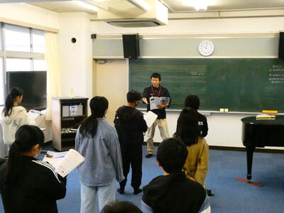 音楽の授業の様子